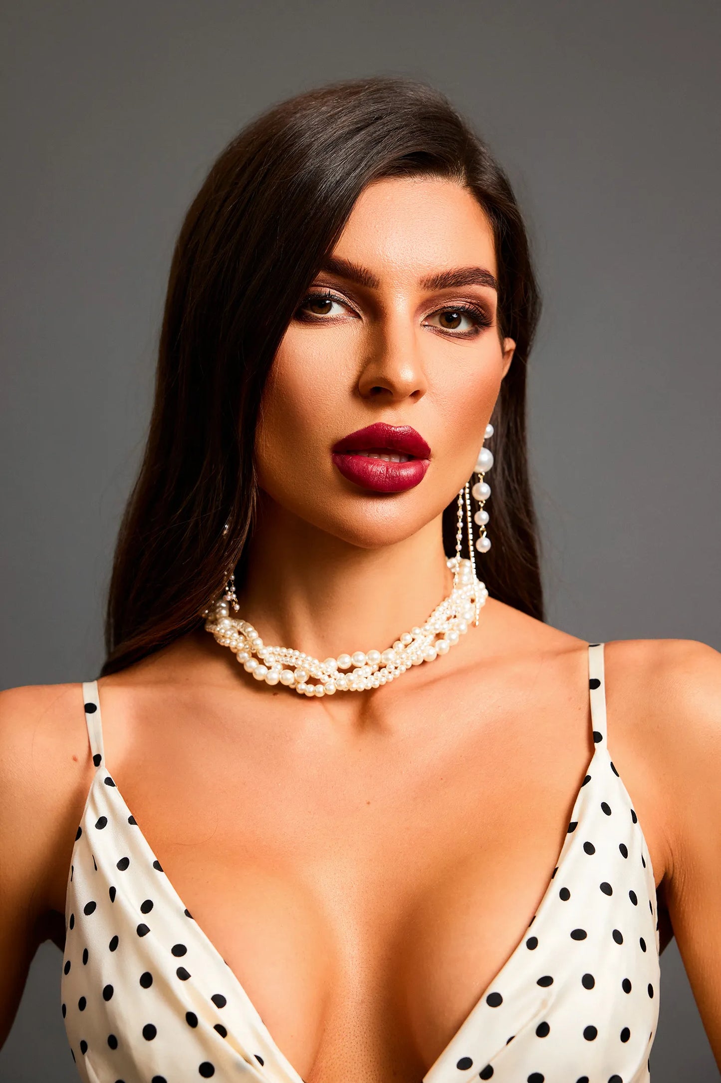 Amalia Earrings – Cascading Pearls