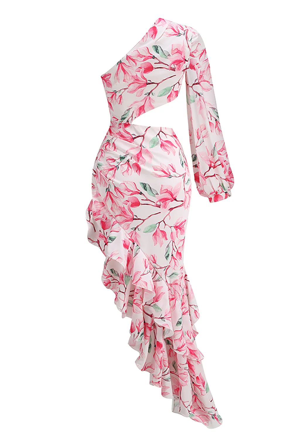 Fioretta Long Dress - Pink Floral