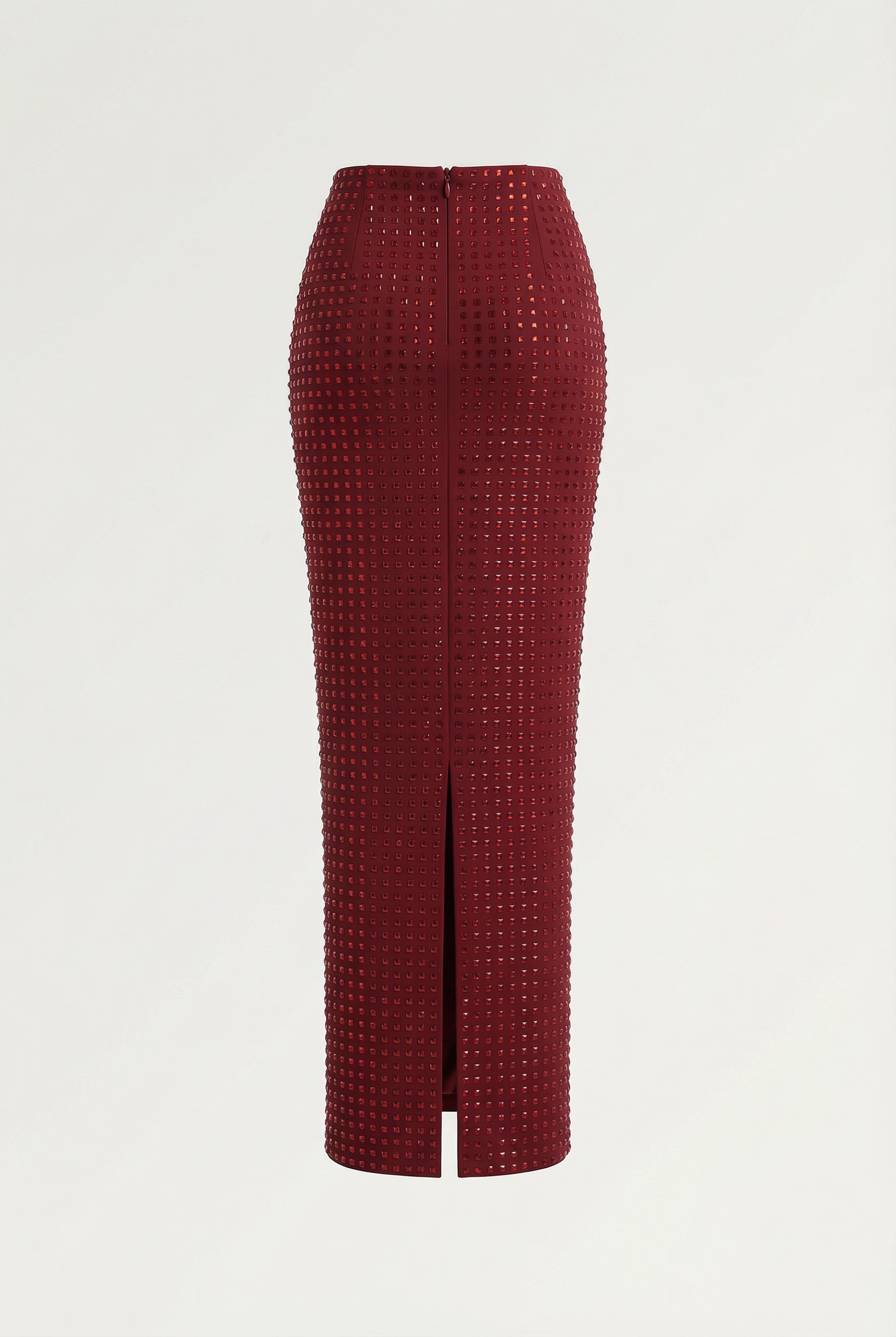 Clémence Ensemble Bustier & Jupe Longue – Rouge Vin