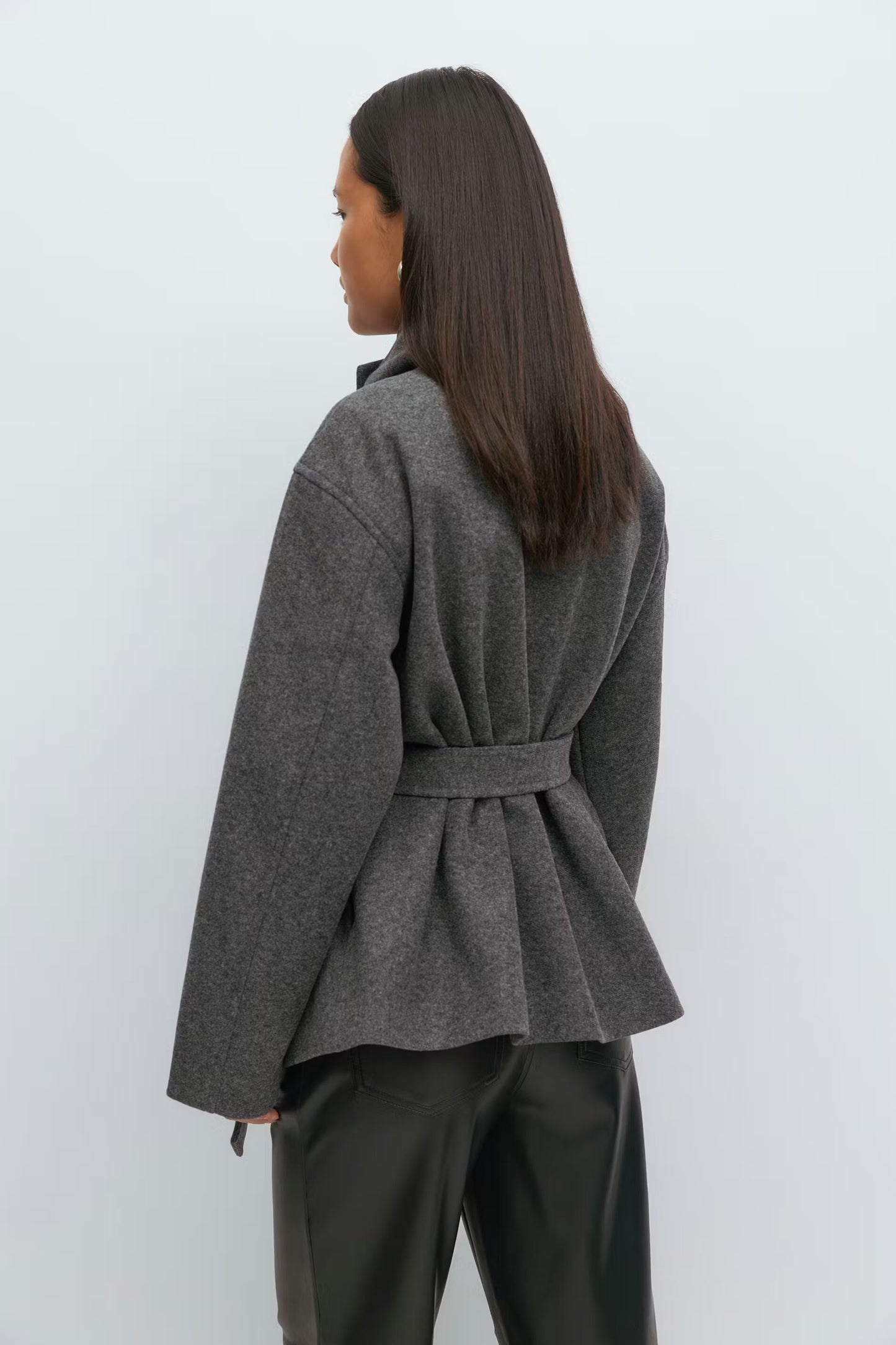 Alma Manteau Mi-Long – Gris