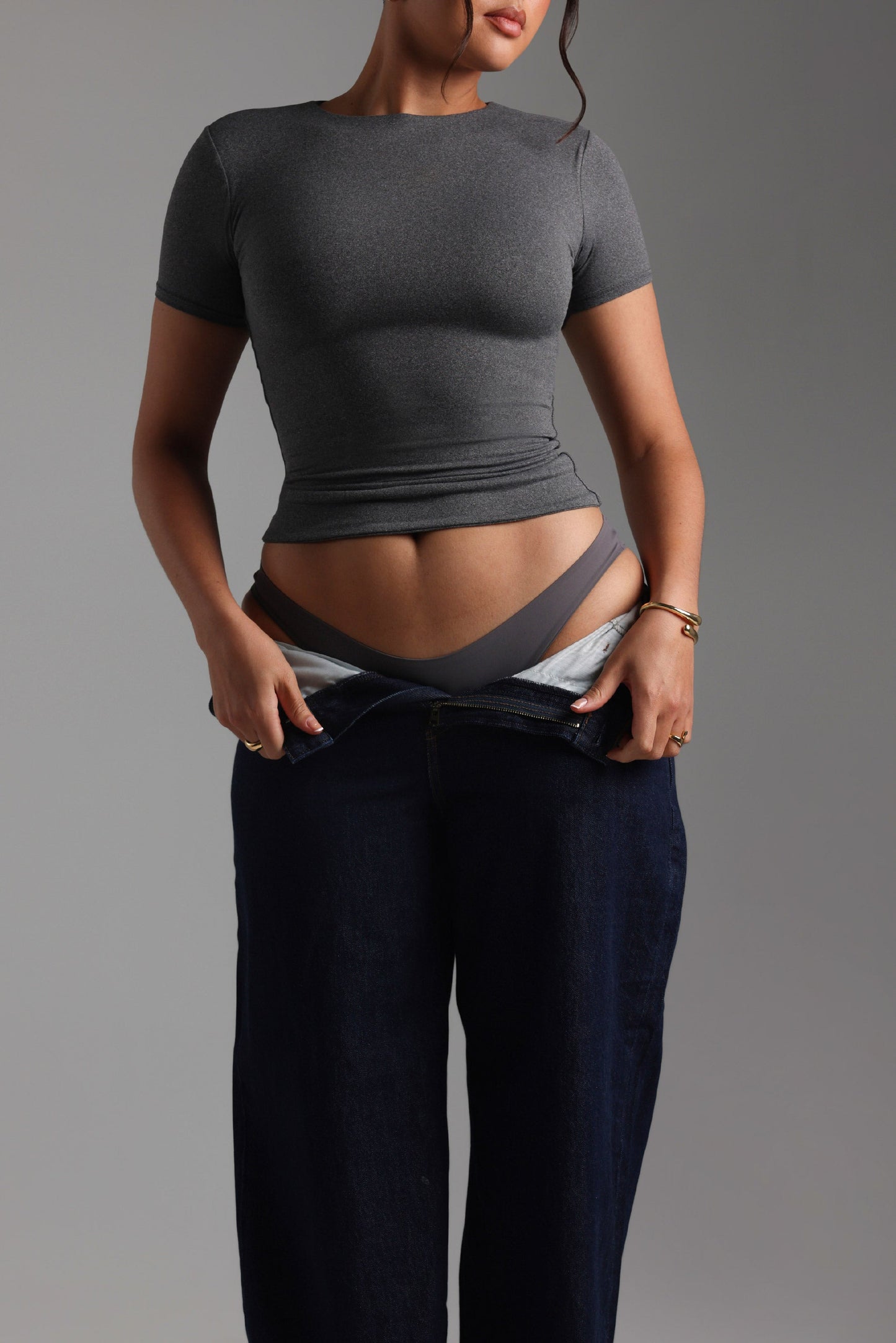 Mist T-Shirt À Manches Courtes - Gris Foncé