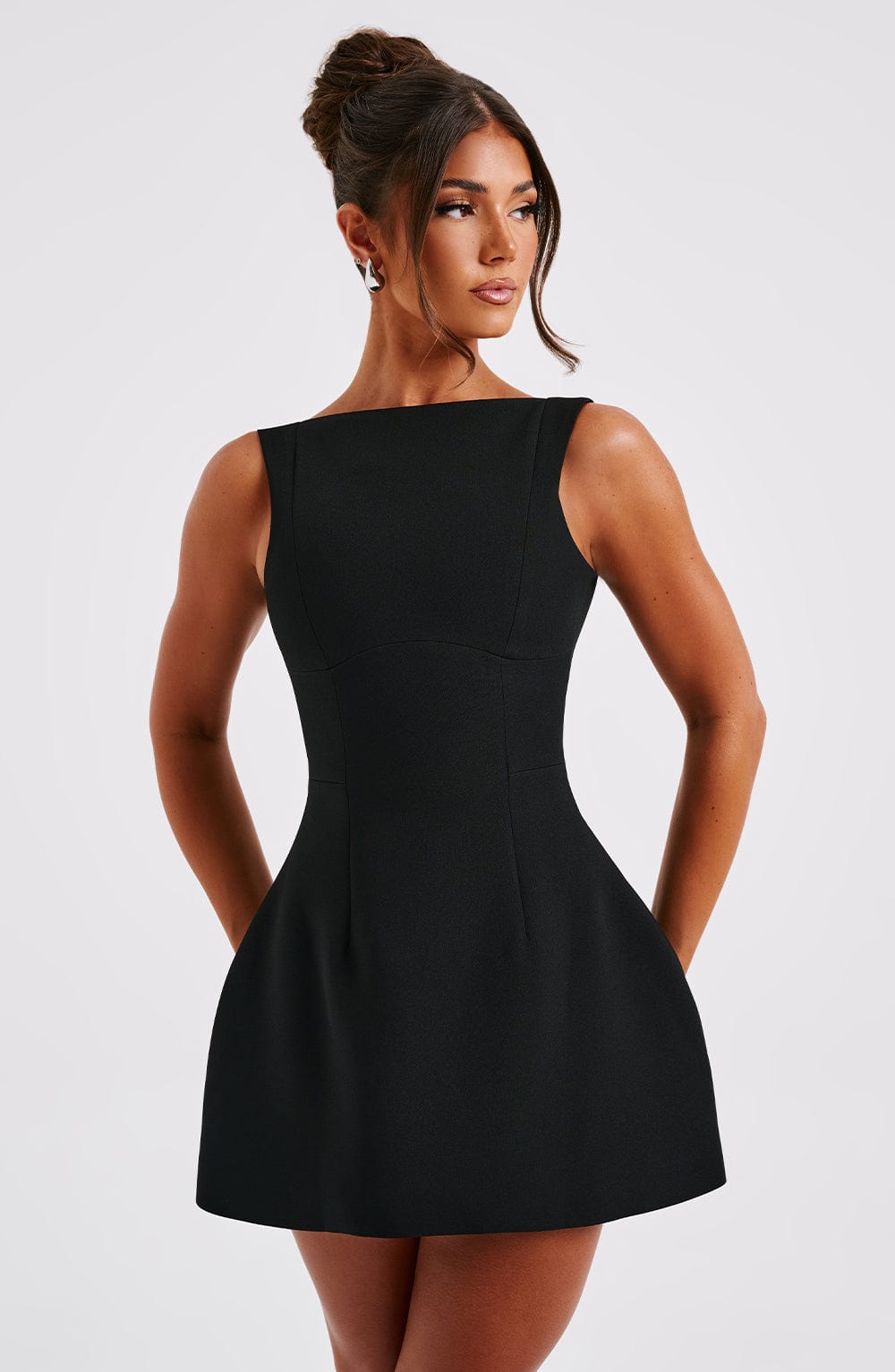 Alana Short Dress - Black