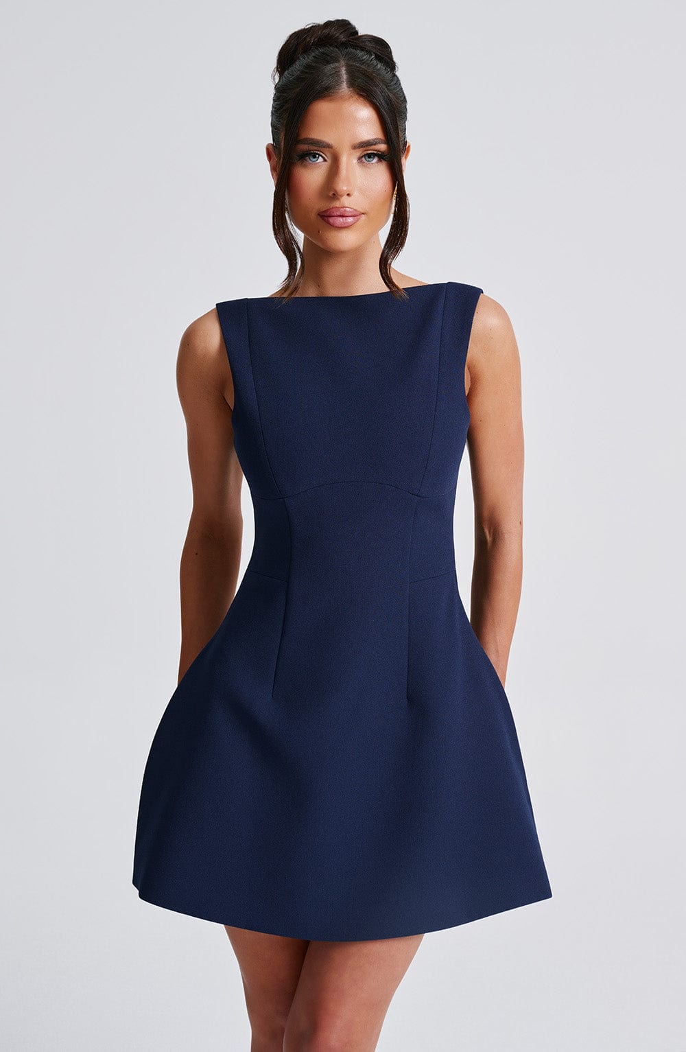 Alana Short Dress - Navy