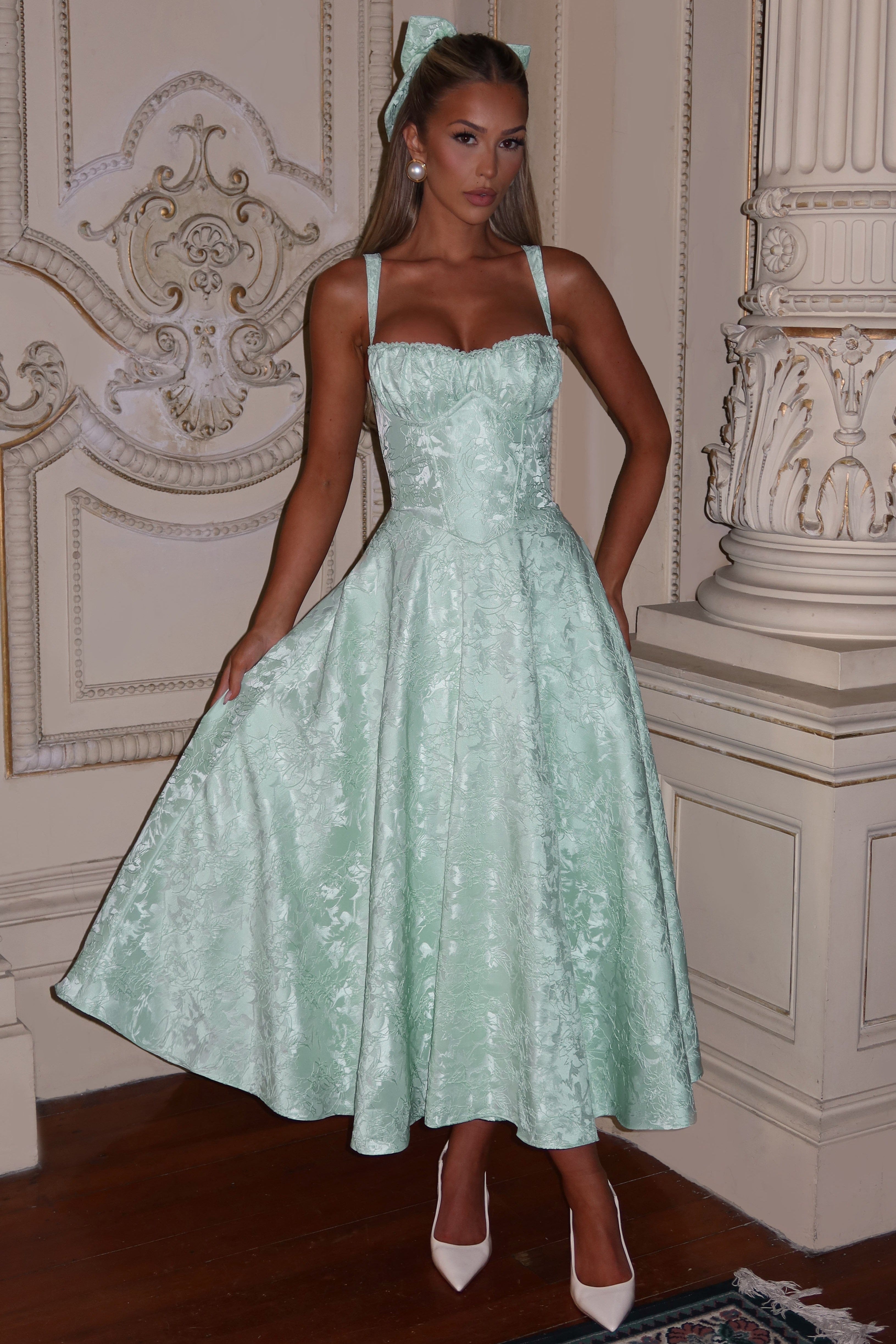 Amity Midi Dress - Mint  Aurlienne Paris