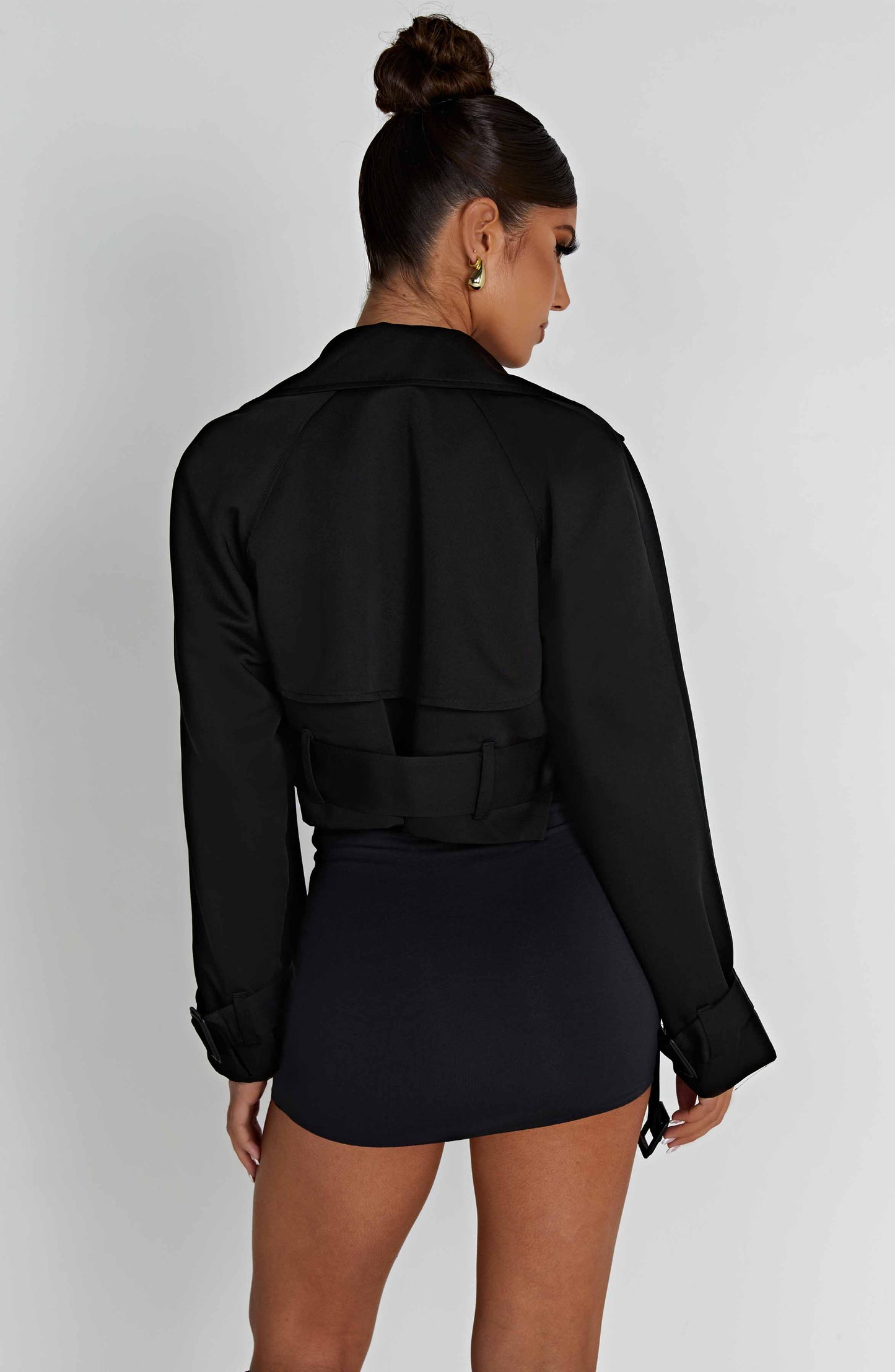 Caprice Manteau Trench Court - Noir