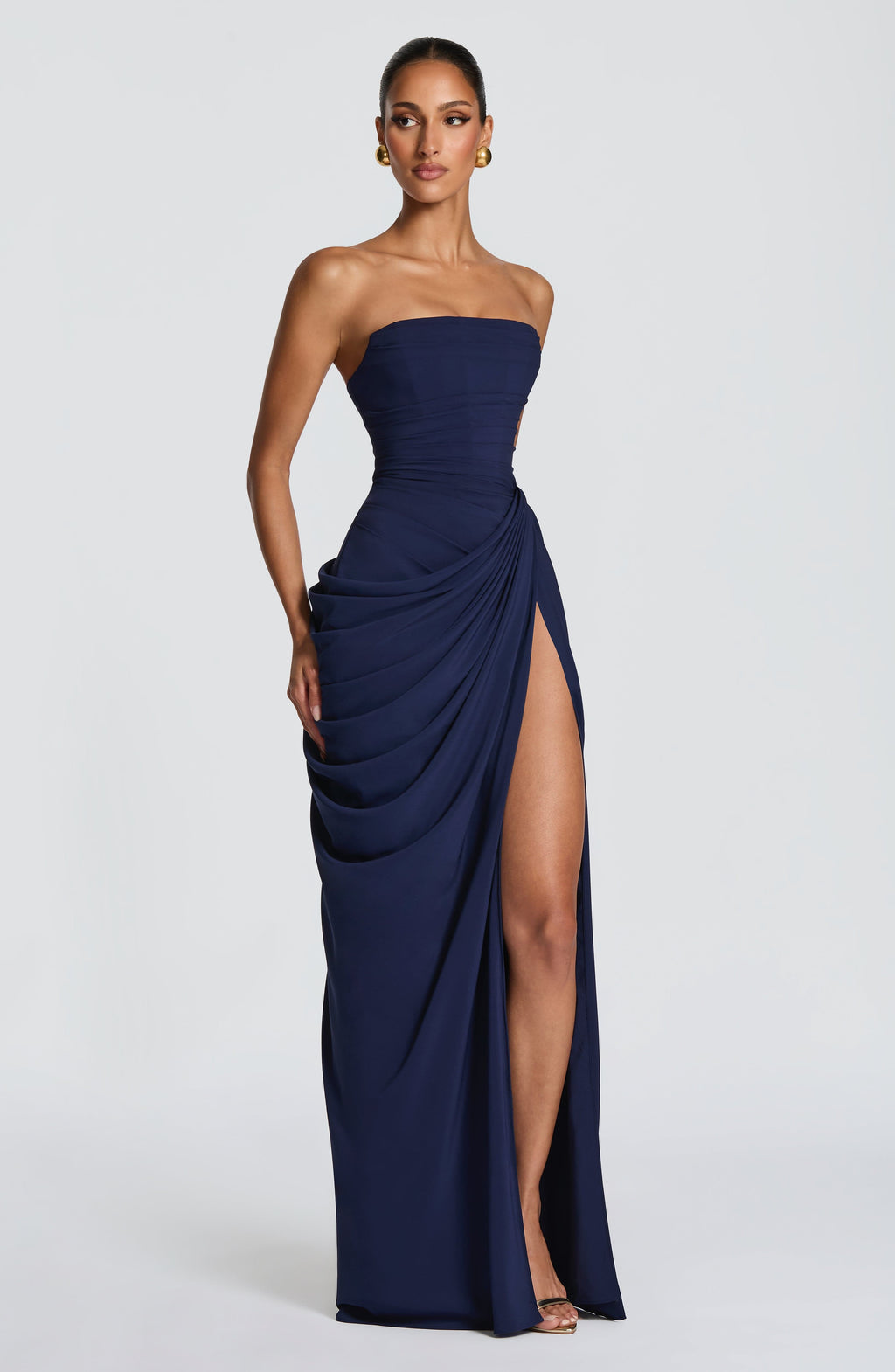 Marine Robe Longue — Bleu Marine