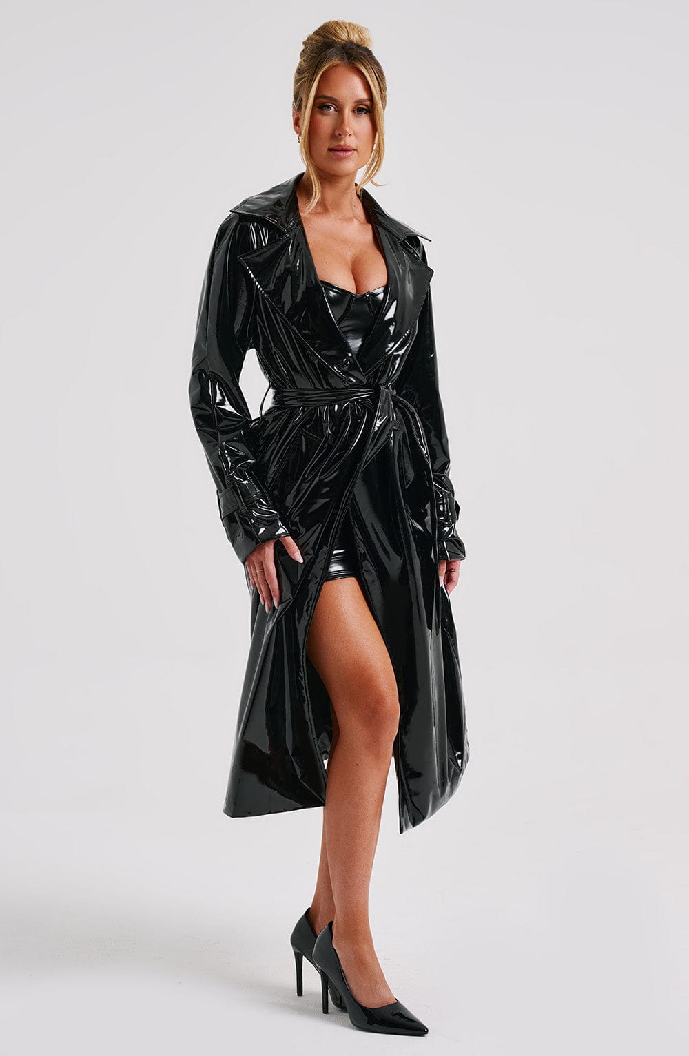 Dynasty Manteau Trench Court - Noir