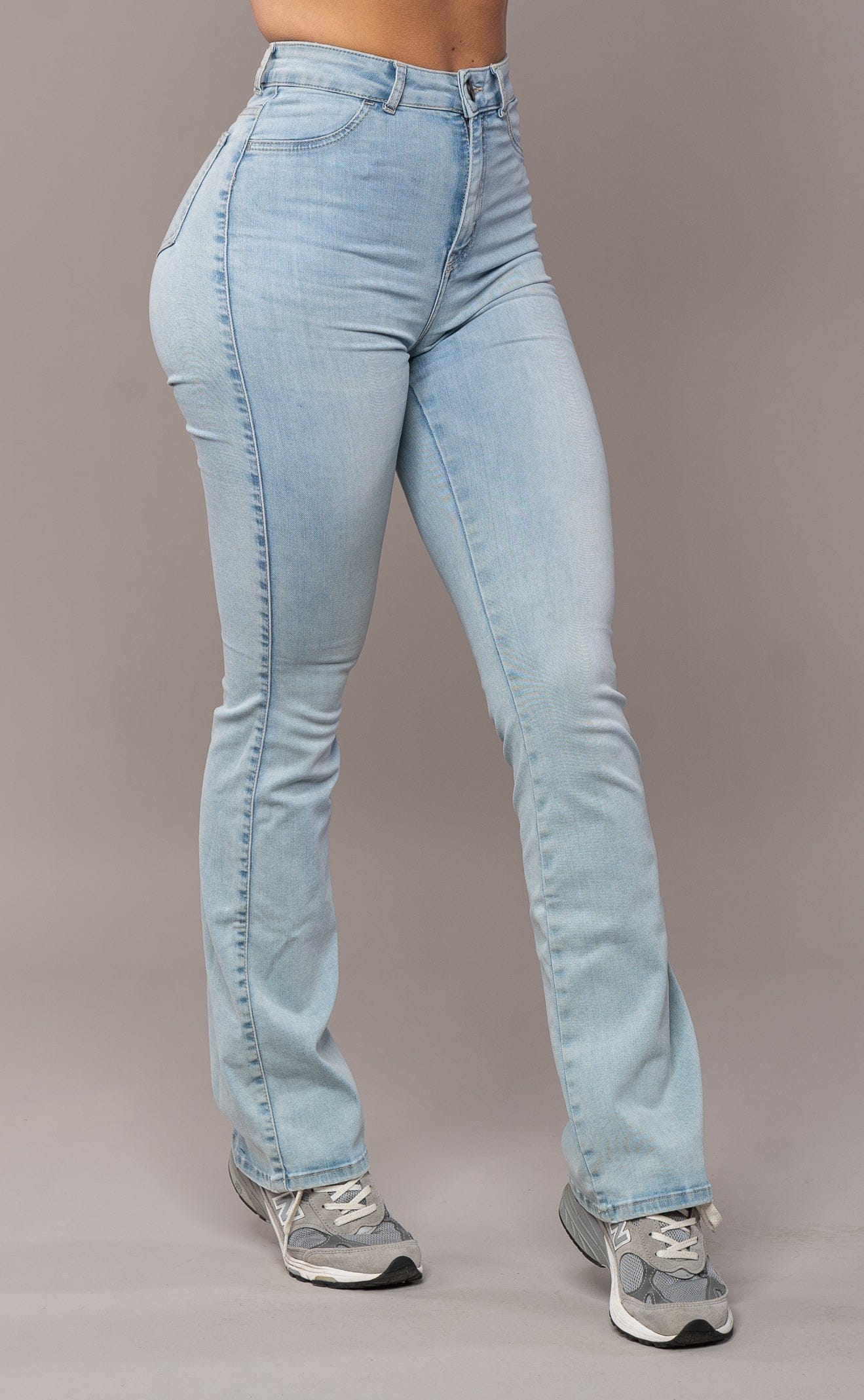 Jeans Flare Femme - Bleu Vintage