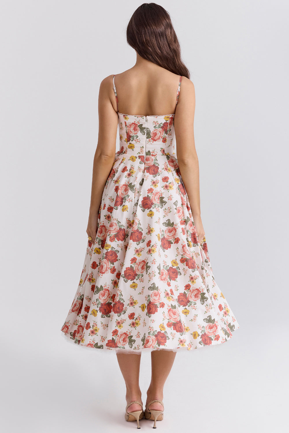 Aurore Robe Mi-Longue — Fleuri