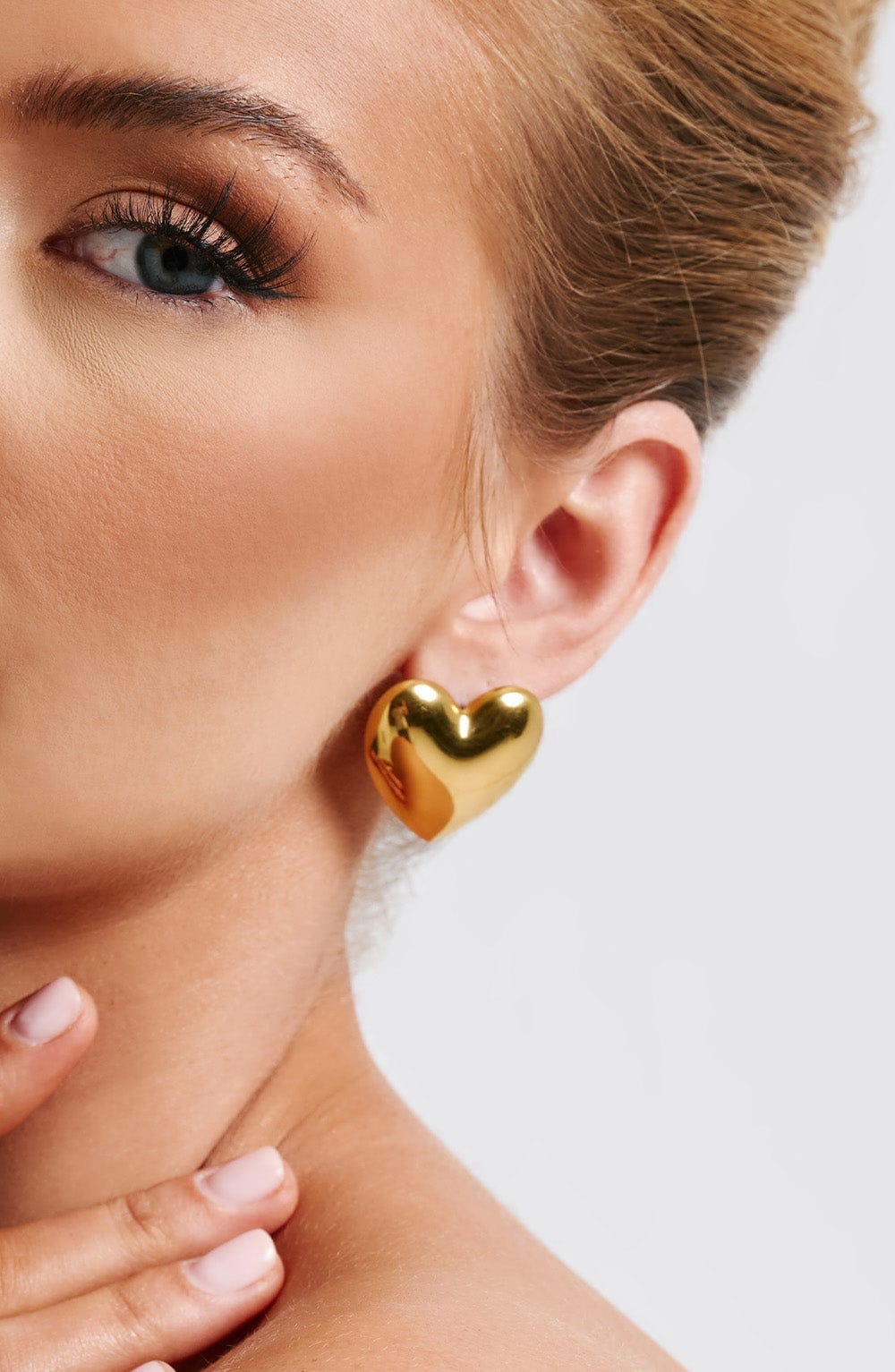 Milan Heart Earrings – Gold
