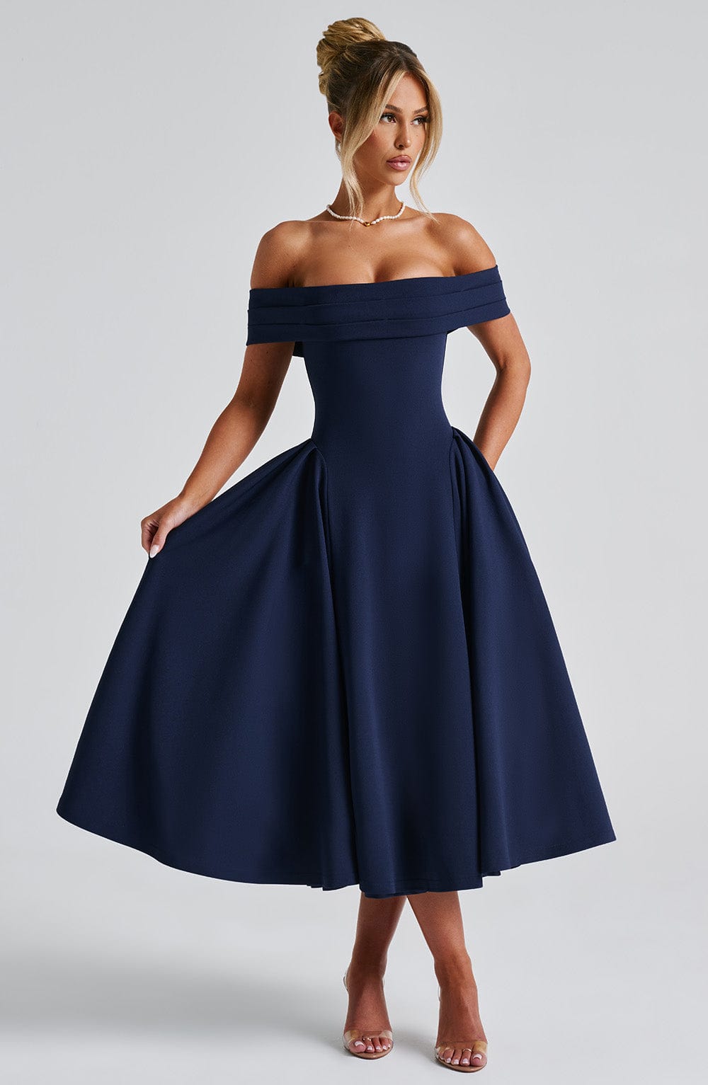 Miranda Mid-Length - Navy Blue Aurlienne Paris Miranda Mid-Length - Navy Blue Aurlienne Paris