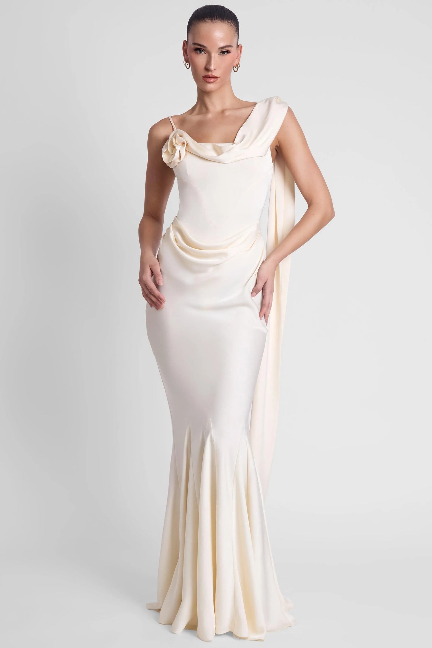 Séraphine Robe Longue — Ivoire
