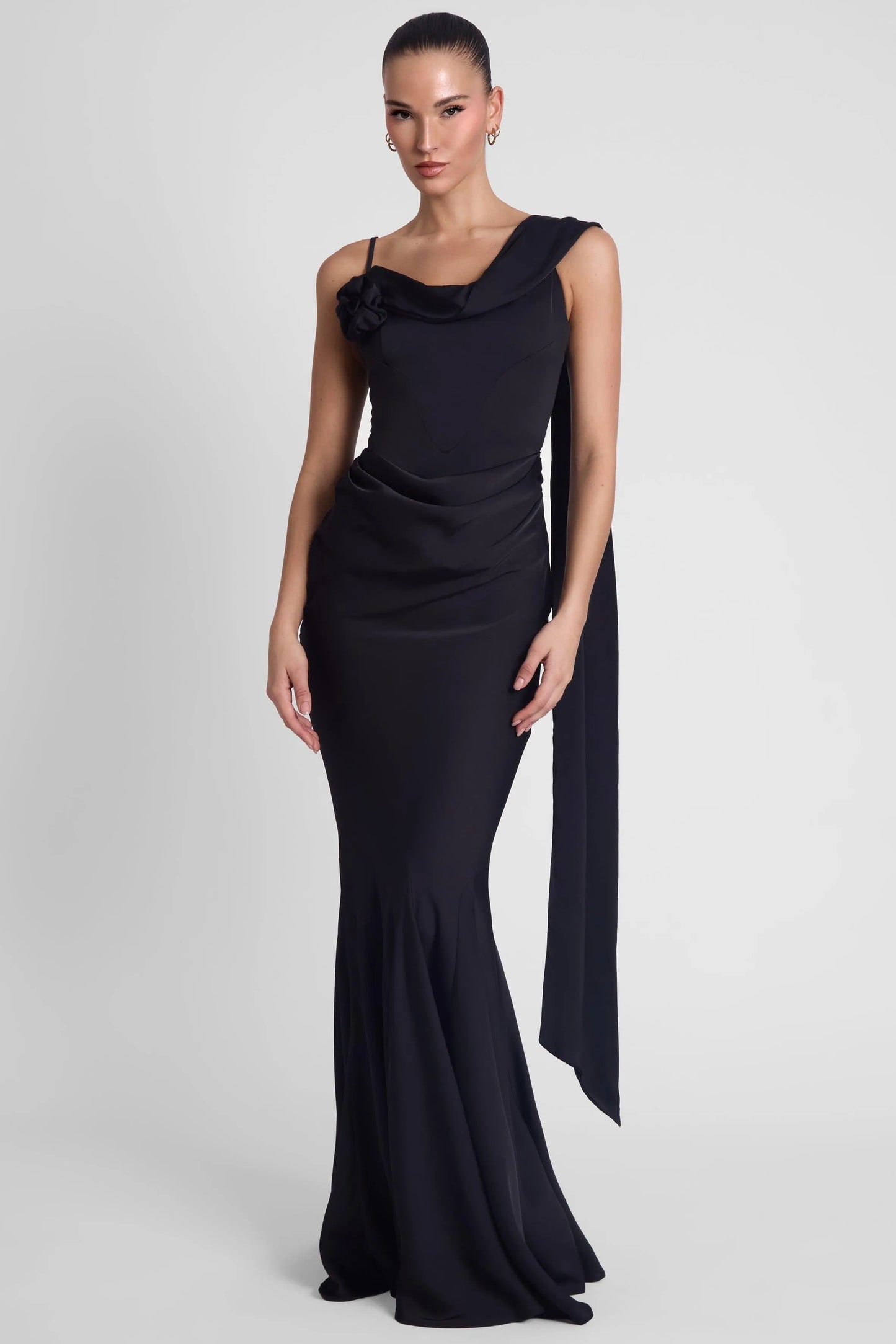 Séraphine Robe Longue — Noir