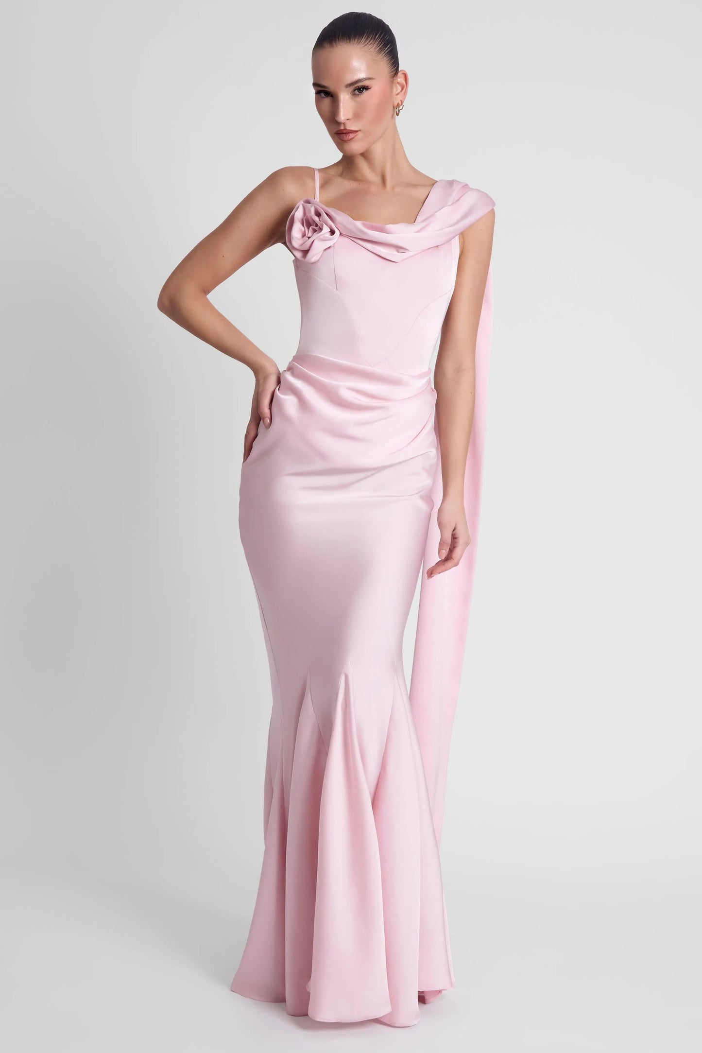 Séraphine Robe Longue — Rose