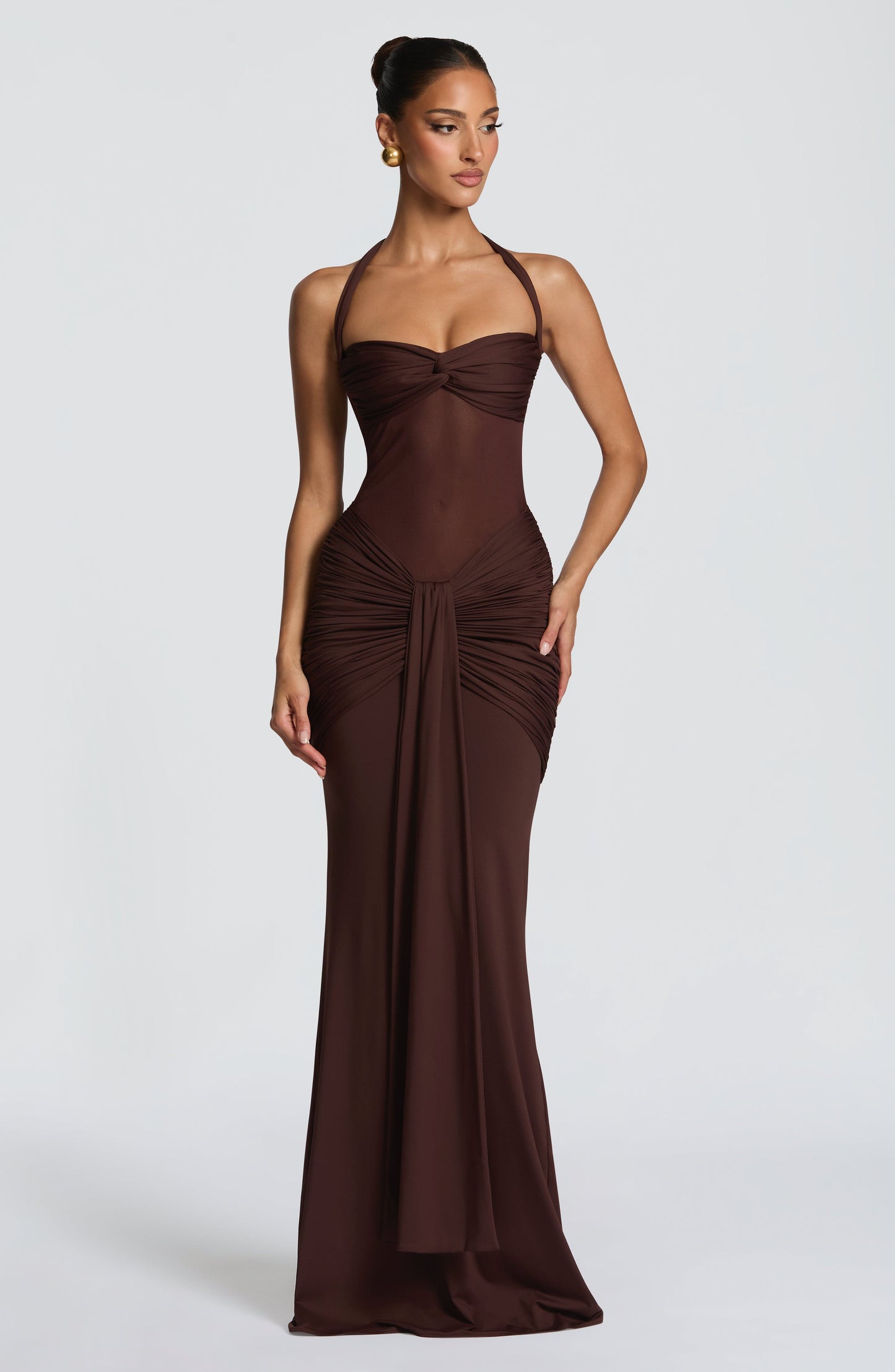 Vixen Robe longue - Brun prune