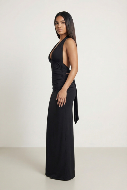 Elenya Robe Longue - Noir