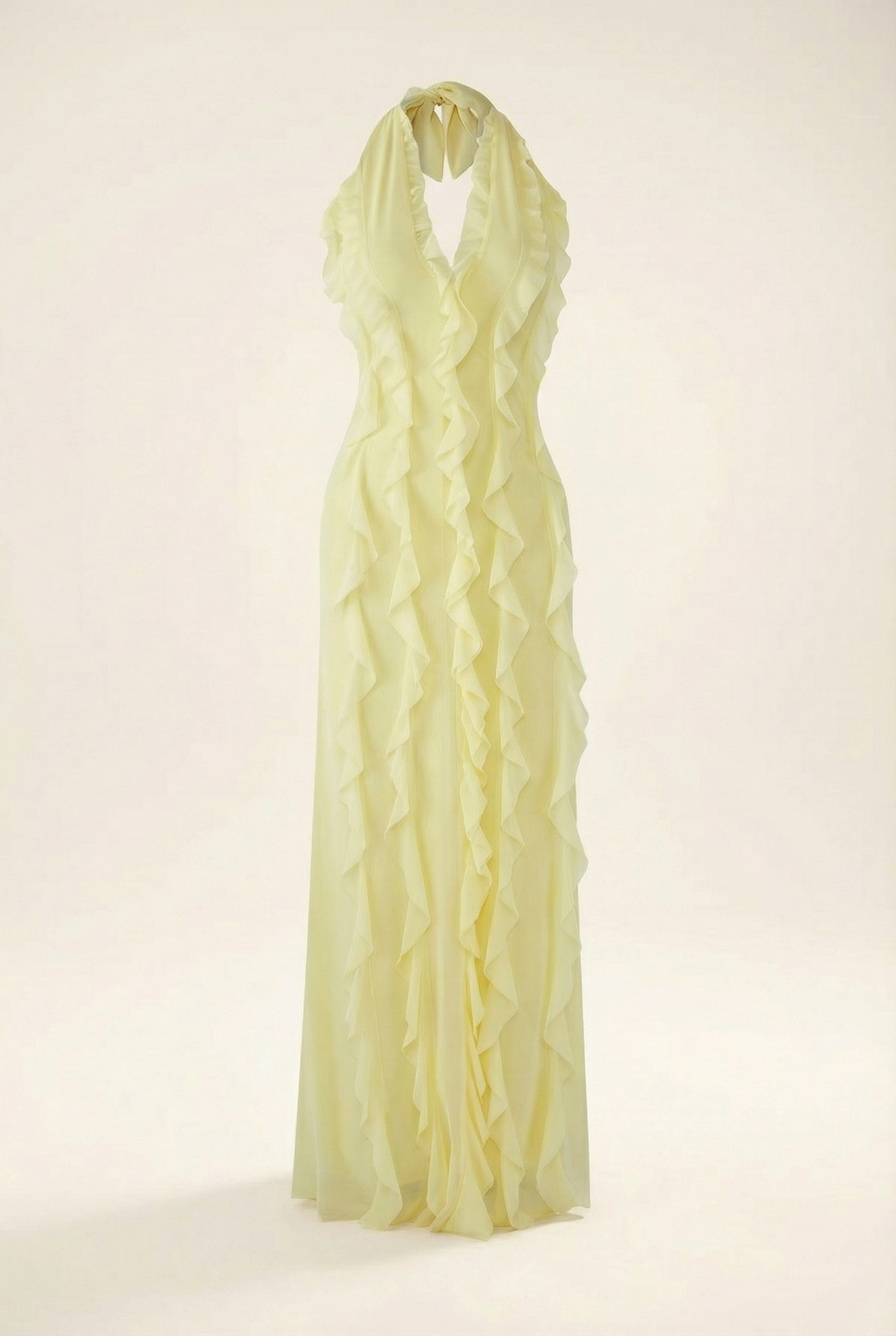 Solène Robe Longue - Citron