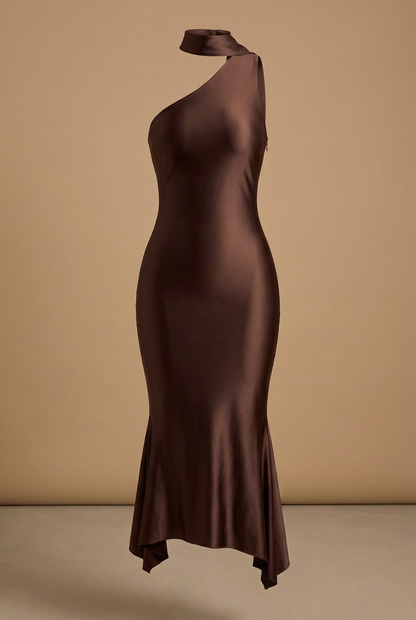 Sirena Robe Mi-Longue - Brun Cacao