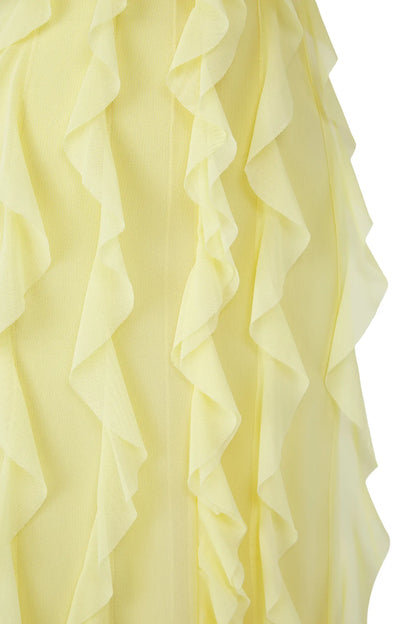 Solène Robe Longue - Citron