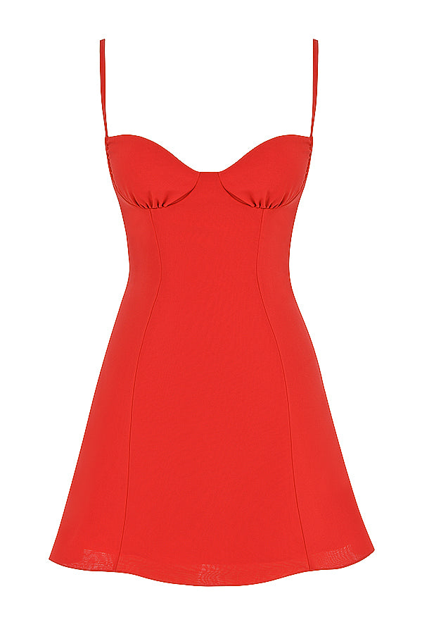 Margaux Robe Courte Rouge
