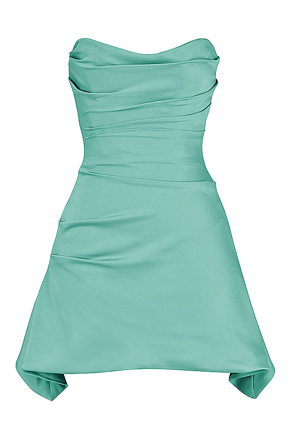Sixtine Robe Courte Vert Jade