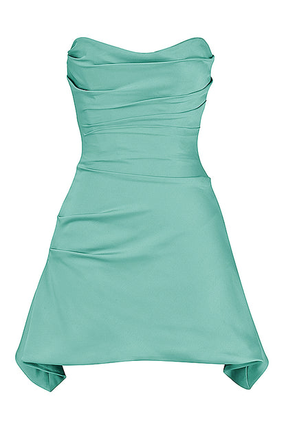Sixtine Robe Courte Vert Jade