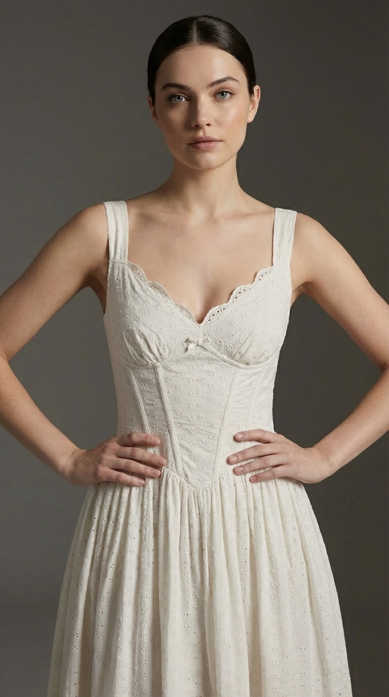 Althea Robe Mi-Longue - Ivoire