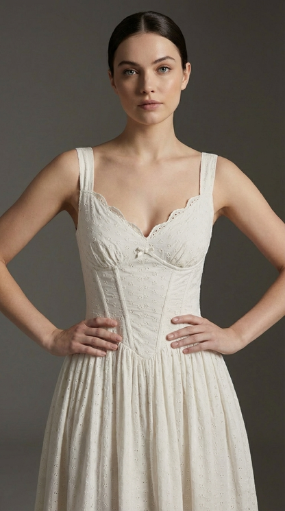 Althea Robe Mi-Longue - Ivoire