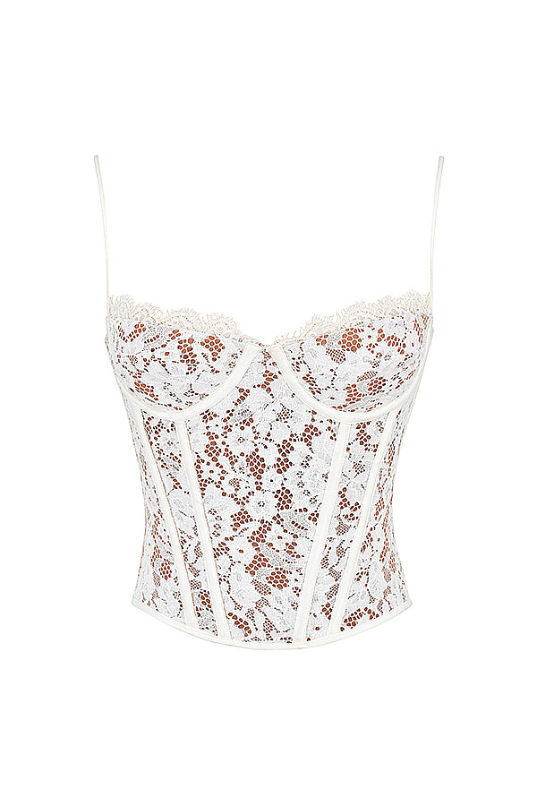 Manon Corset Dentelle Ivoire