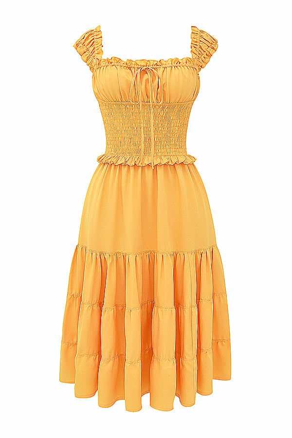Garance Robe Mi-Longue Orange