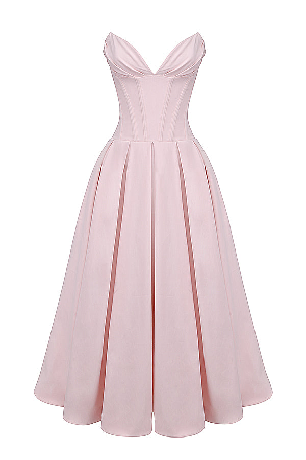 Apolline Robe Mi-Longue Rose