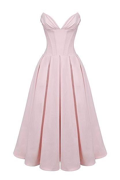 Apolline Robe Mi-Longue Rose