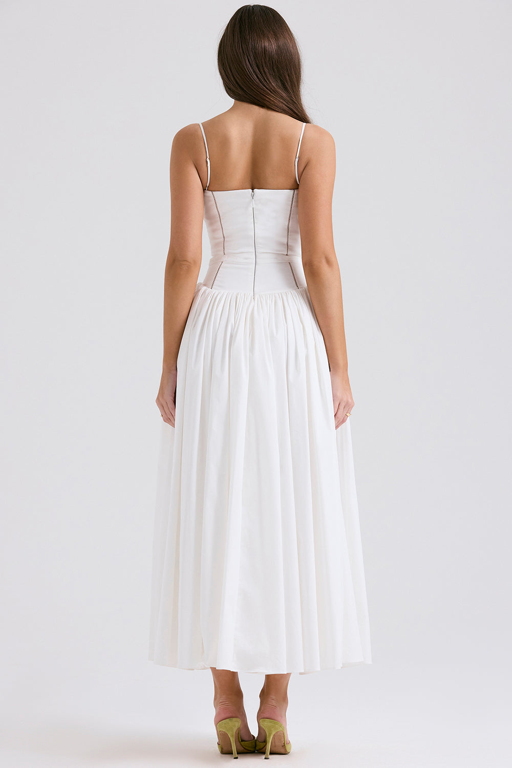 Lison Robe Longue — Blanc