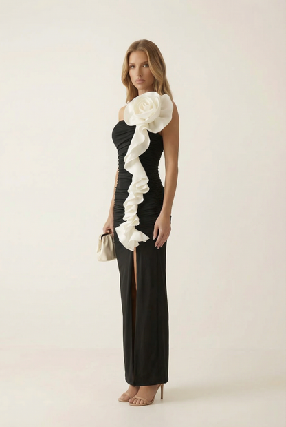 Capucine Robe Longue - Noir