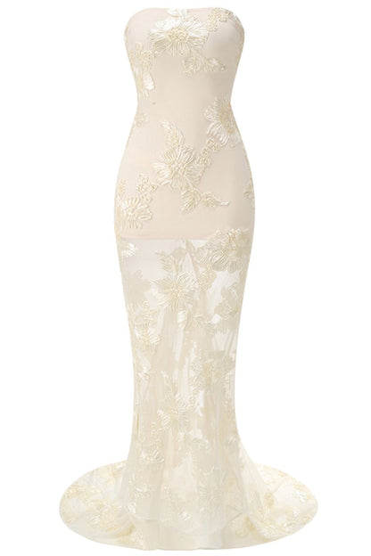 Yasmina Long Dress - Golden Vanilla