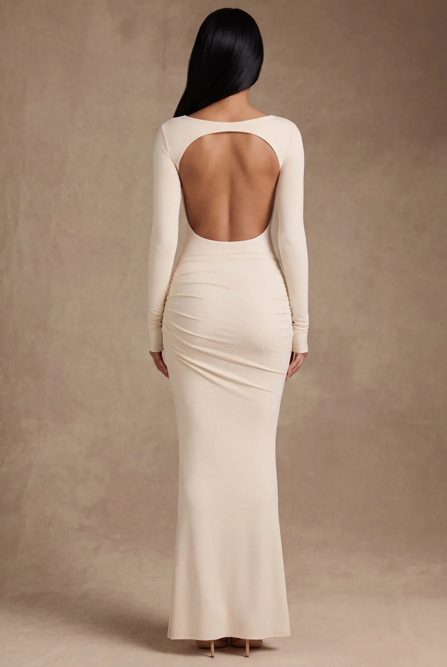 Octavia Robe Longue — Ivoire