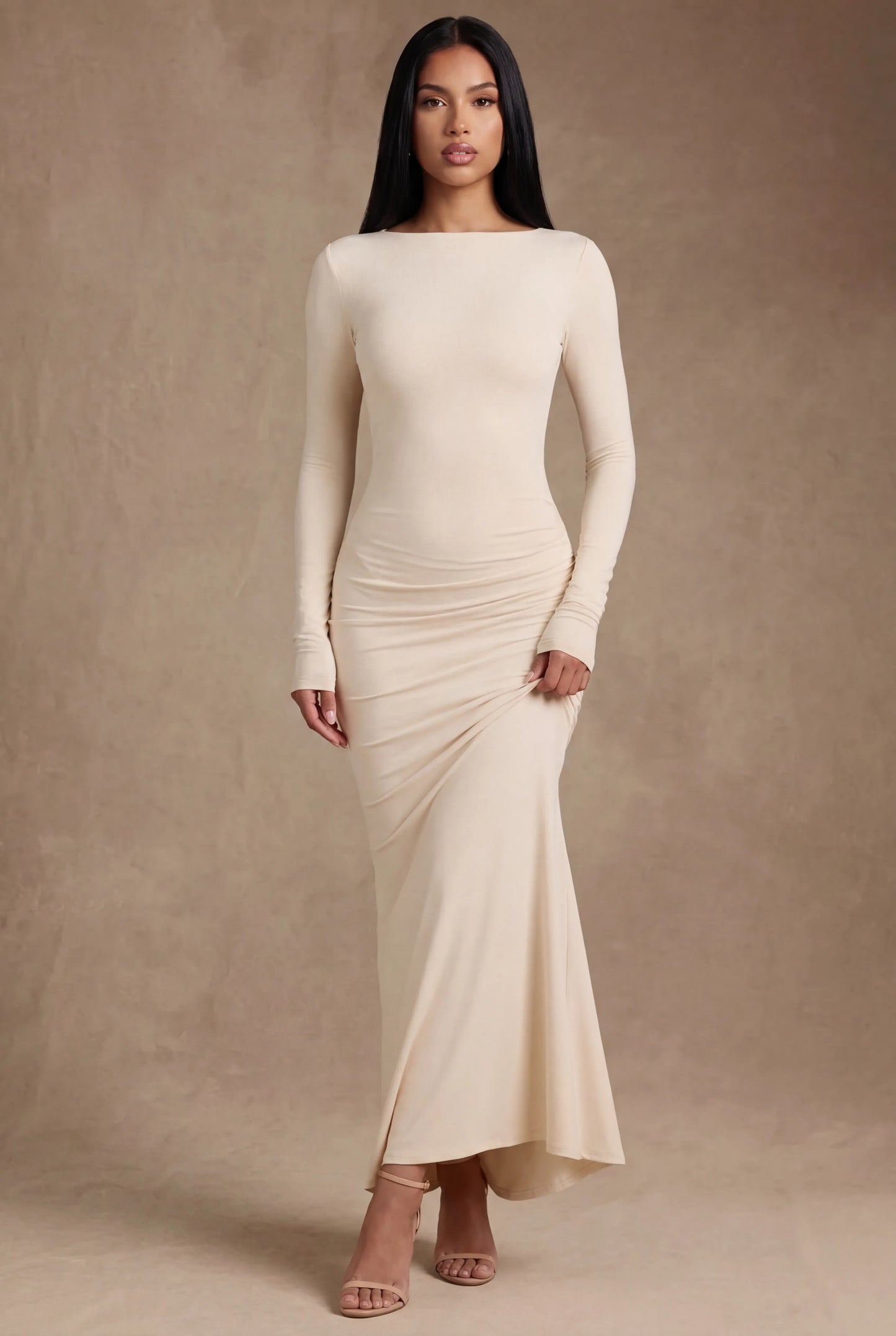 Octavia Robe Longue — Ivoire