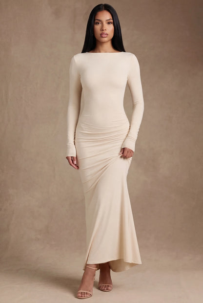 Octavia Robe Longue — Ivoire