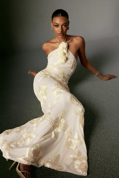 Jasmine Long Dress - Golden Vanilla