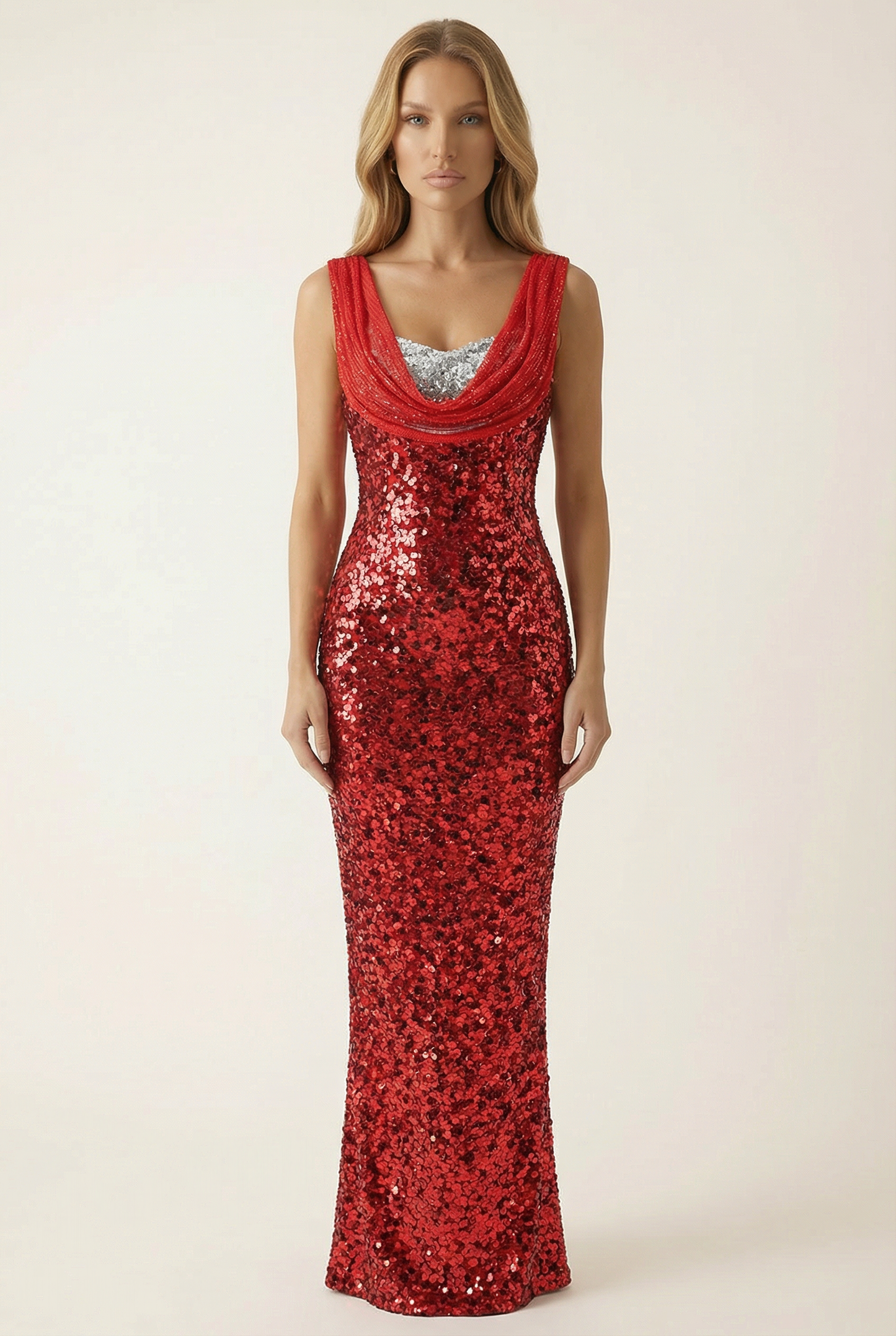 Carmen Robe Longue - Rouge Rubis