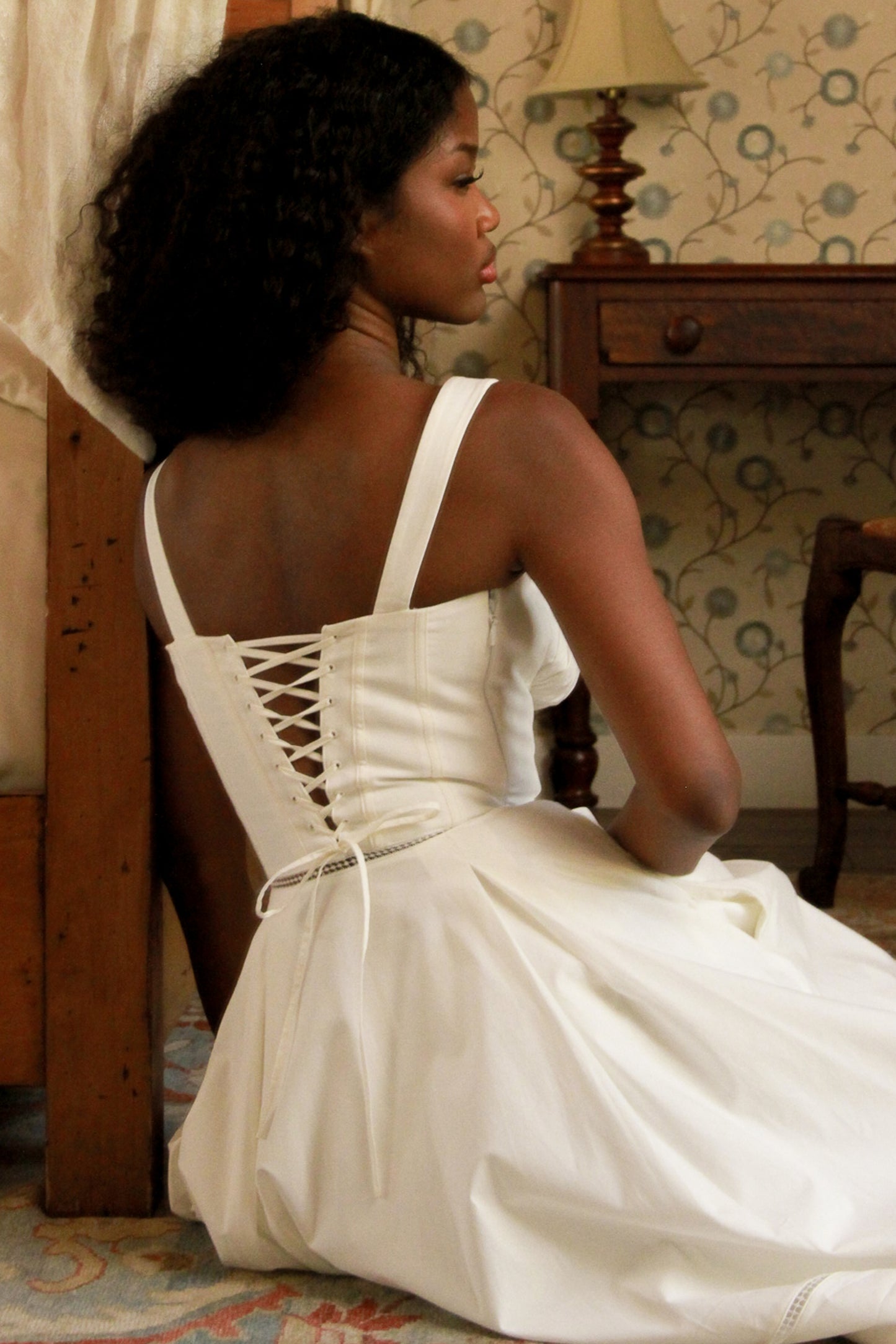 Adèle Robe Mi-Longue Blanc