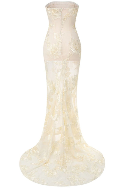 Yasmina Long Dress - Golden Vanilla