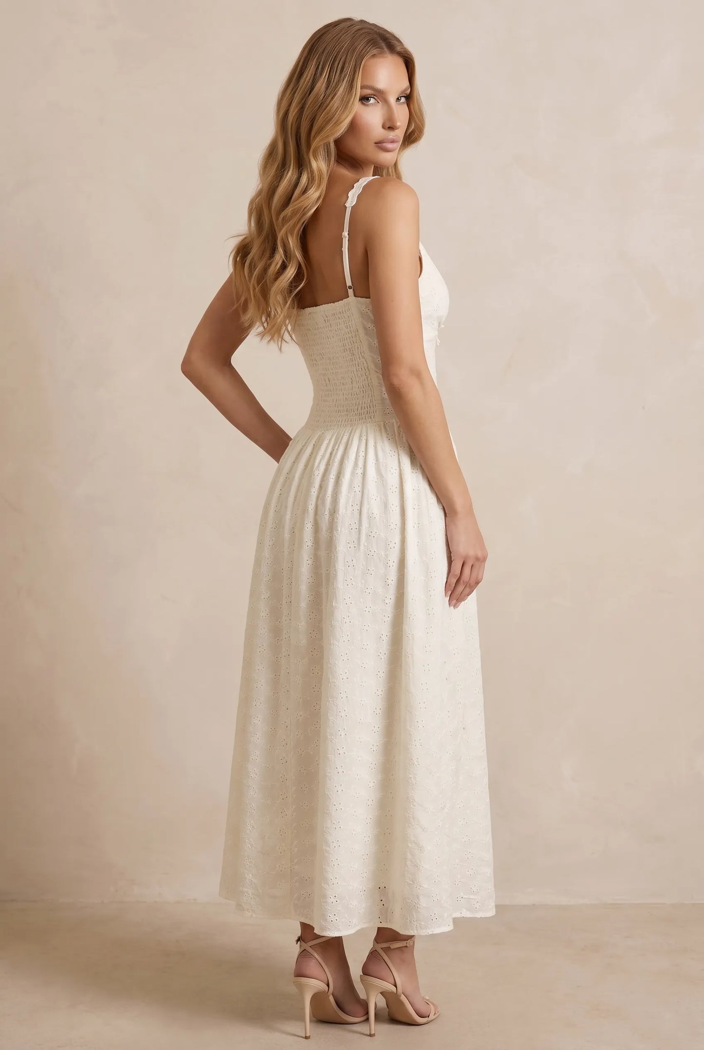 Althea Robe Mi-Longue - Ivoire