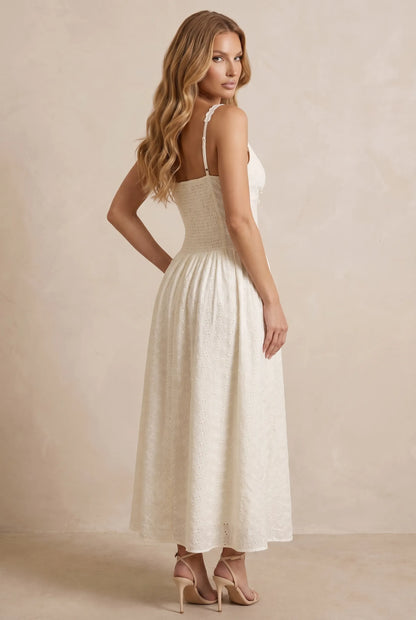 Althea Robe Mi-Longue - Ivoire