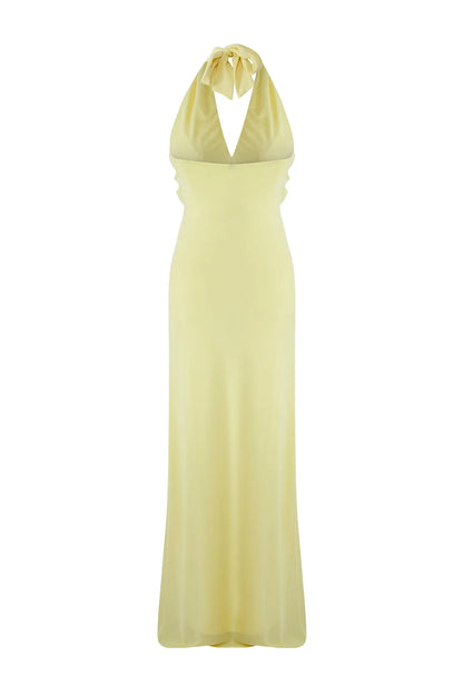 Solène Robe Longue - Citron