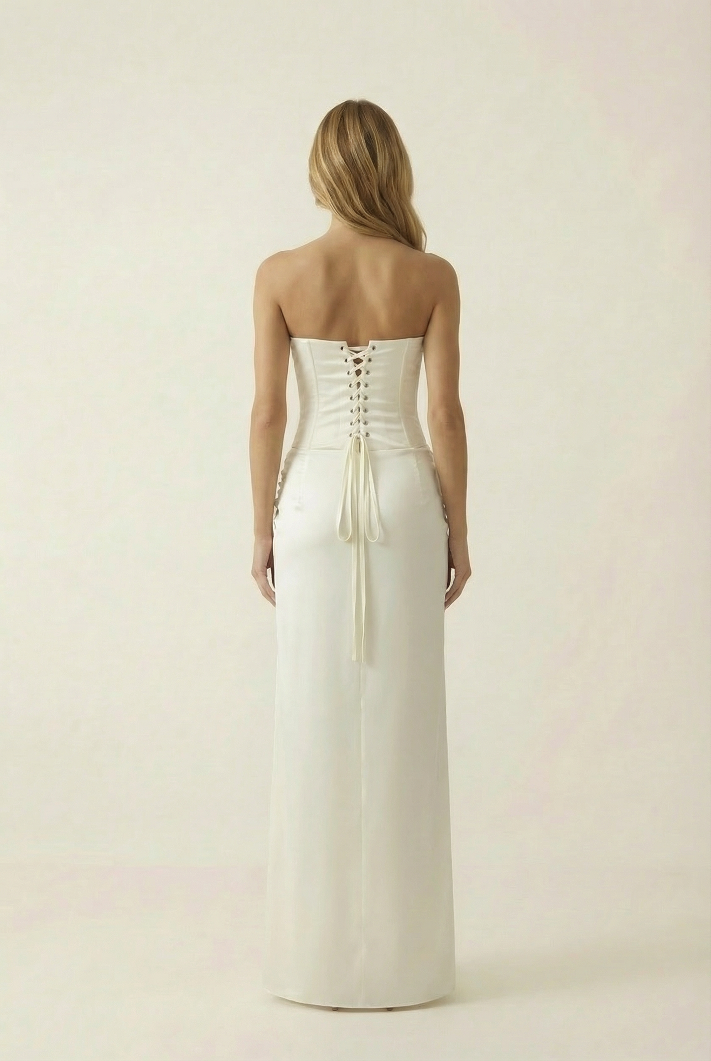 Calista Robe Longue - Ivoire Nacré