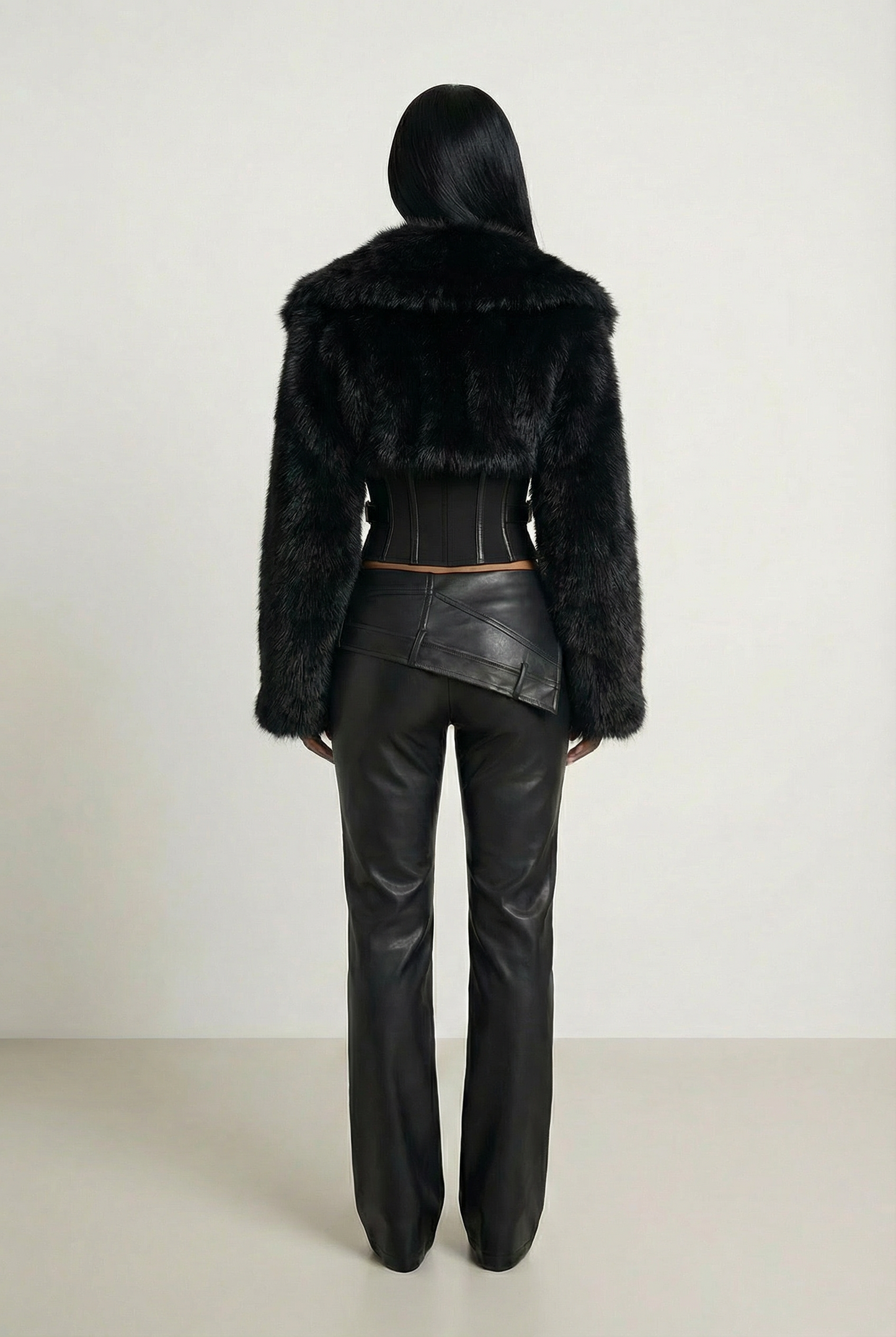 Élisabeth Manteau Court - Noir