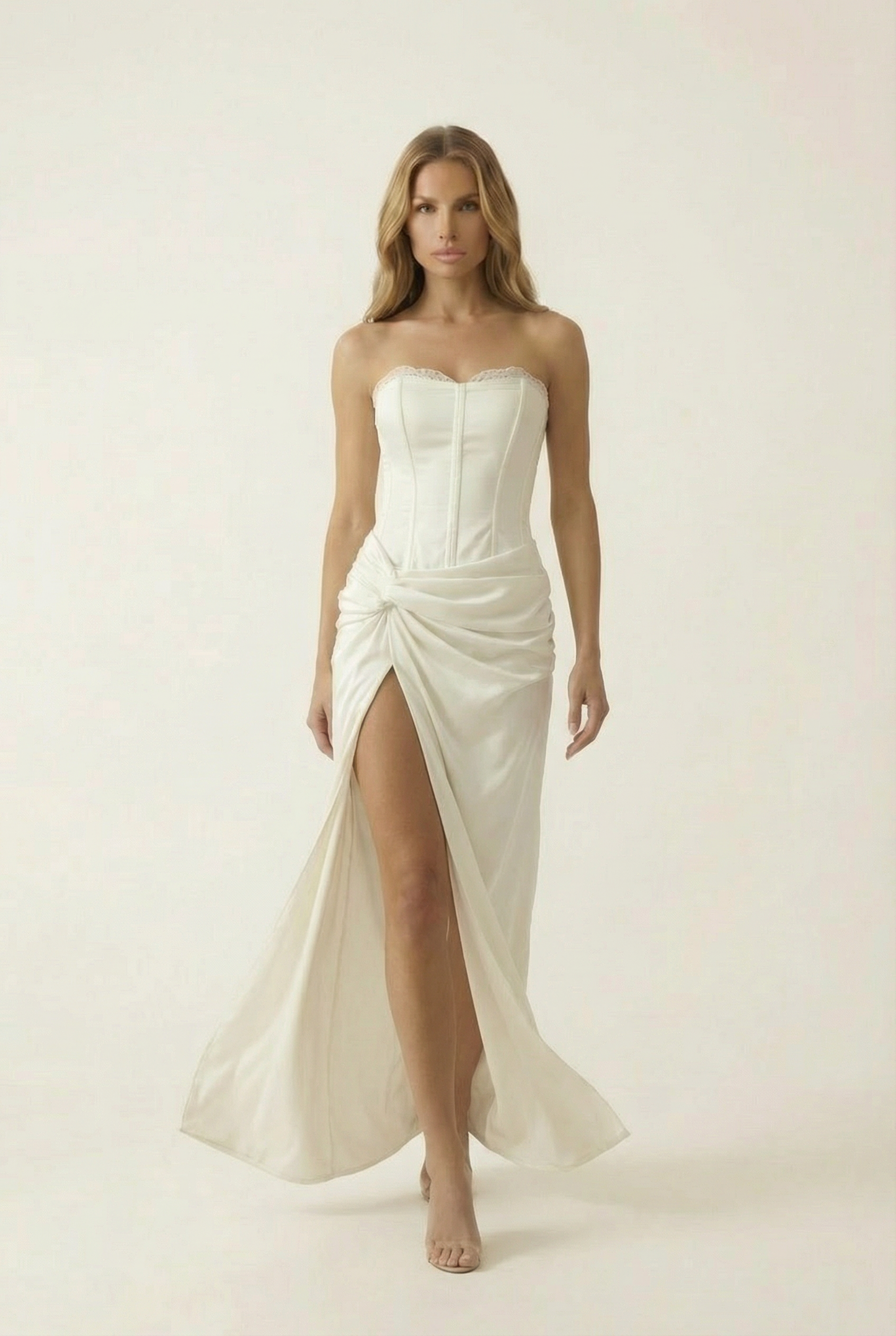 Calista Robe Longue - Ivoire Nacré