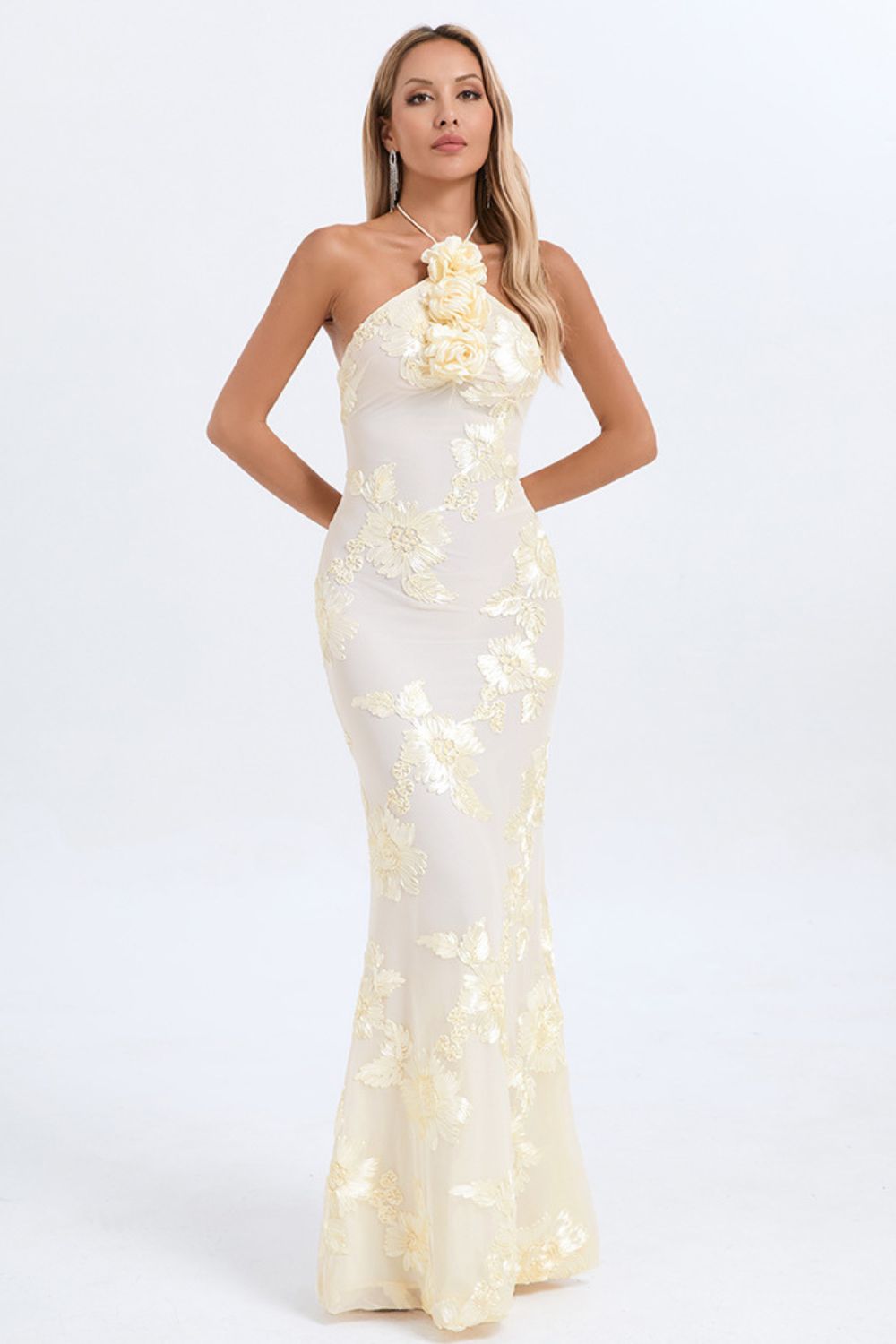 Jasmine Long Dress - Golden Vanilla