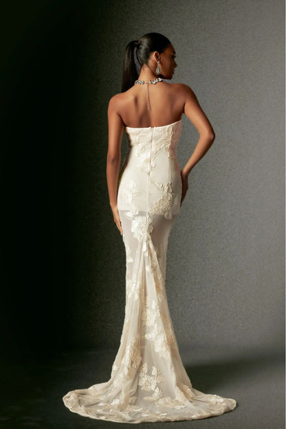 Yasmina Long Dress - Golden Vanilla